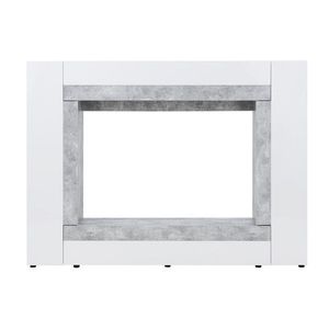Obývací stěna Window 225 cm bílá/beton vyobraziť