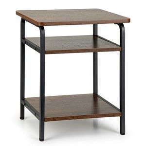 Odkladací stolík Caitlin ModernHome hnedý/čierny vyobraziť