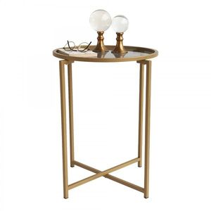 Odkladací stolík Hanah 50 cm zlatý vyobraziť