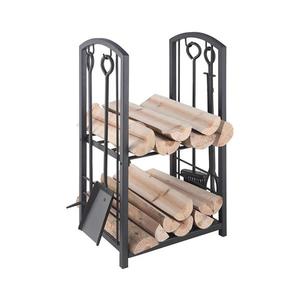 Lienbacher Kôš na drevo s krbovým náradím 5 ks čierna 21.00.208.2 vyobraziť