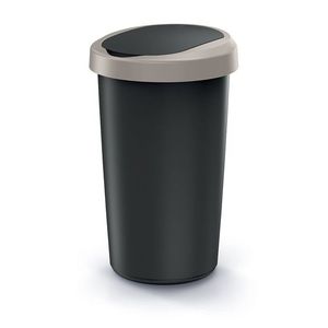 Odpadkový koš COMPACTO 25 L černý/hnědý vyobraziť