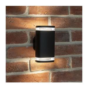 38886 - Vonkajšie nástenné svietidlo ZEVI 2xGU10/10W/230V IP54 čierna 38886 vyobraziť