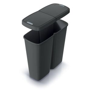 Odpadkový koš COMPACTO DUA 50 L černý vyobraziť