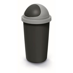 Odpadkový koš COMPACTO ROLL 30 L černý/světle šedý vyobraziť