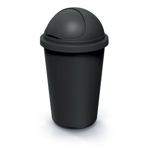 Odpadkový koš COMPACTO ROLL 50 L černý vyobraziť