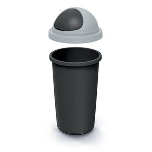 Odpadkový koš COMPACTO ROLL 50 L černý/světle šedý vyobraziť