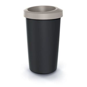 Odpadkový koš COMPACTO světle hnědý/černý vyobraziť