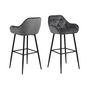 Barová stolička AYLIN 1 ks tmavošedá 0000090452 vyobraziť