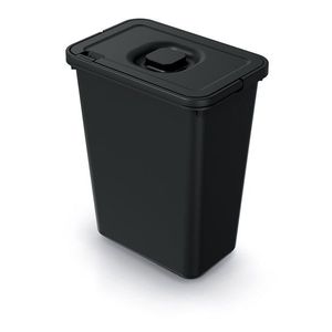 Odpadkový koš System Flad s víkem 10 L černý vyobraziť