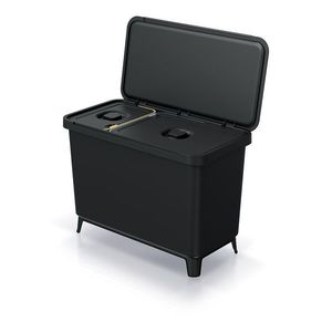 Odpadkový kôš SYSTEMO 10 L + 23 L čierny vyobraziť