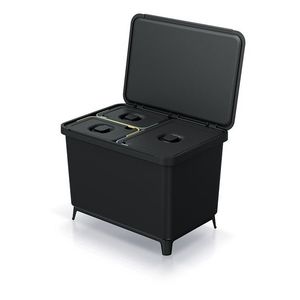 Odpadkový kôš SYSTEMO 2x10 L + 23 L čierny vyobraziť