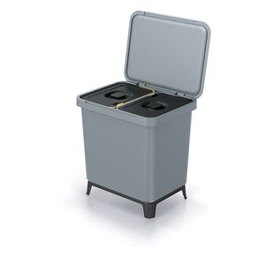 Odpadkový kôš SYSTEMO 2x10 L sivý vyobraziť