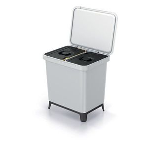 Odpadkový kôš SYSTEMO 2x10 L svetlo šedý vyobraziť