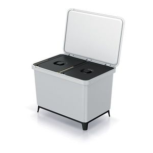 Odpadkový kôš SYSTEMO 2x23 L svetlo šedý vyobraziť