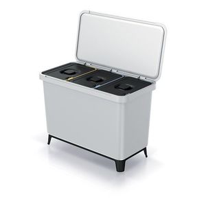 Odpadkový kôš SYSTEMO 3x10 L svetlo šedý vyobraziť