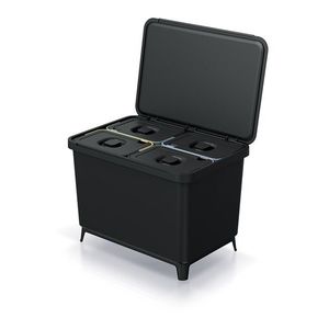 Odpadkový kôš SYSTEMO 4x10 L čierny vyobraziť
