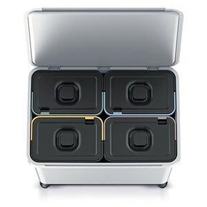 Odpadkový kôš SYSTEMO 4x10 L svetlo šedý vyobraziť