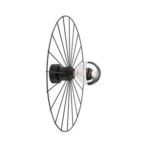 Nástenné svietidlo MONTANA 1xE27/15W/230V pr. 45 cm čierna KM-1.265/450 vyobraziť