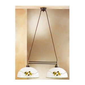 Kolarz 731.82.137 - Luster na lanku NONNA 2xE27/75W/230V víno 731.82.137 vyobraziť