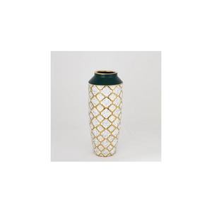 Eurolamp Keramická váza 31x12, 5 cm biela/zlatá/zelená 752-20072 vyobraziť