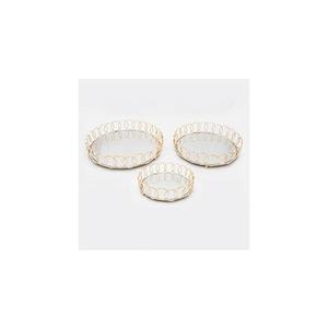 Eurolamp SADA 3x Dekoračný podnos pr. 27/33/37 cm zlatá 819-00267 vyobraziť