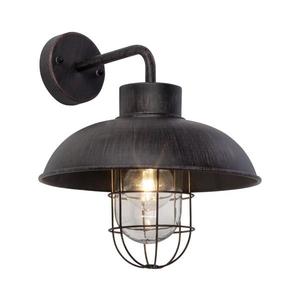 Brilliant - Vonkajšia nástenná lampa PORTLAND 1xE27/60W/230V čierna/patina 96297/55 vyobraziť