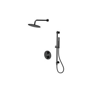 Cersanit S952-033 - Sprchová sada s termostat. podomietkovou batériou ZEN čierna S952-033 vyobraziť