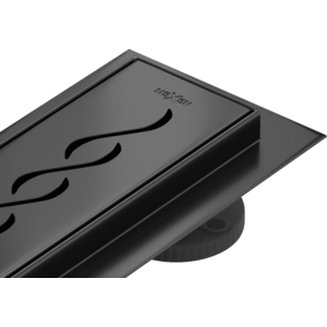 Odtokový žľab nízky MEXEN FLAT BLACK 50 cm - vzor G18 vyobraziť