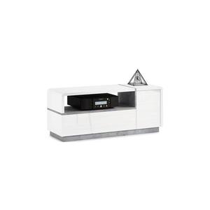 Televízny stolík FRED biela/šedá 5903631911934 vyobraziť