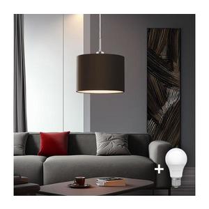 Eglo - LED Luster na lanku TUNJA 1xE27/60W/230V hnedá 1xEG32515+1xEG32491 vyobraziť