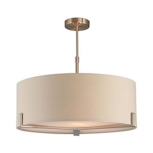 Endon 95834 - Luster na tyči HAYFIELD 3xE27/40W/230V matný chróm/béžová 95834 vyobraziť