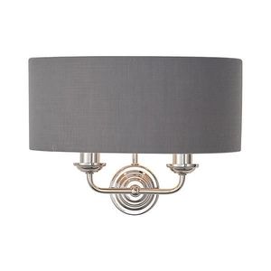 Endon 94406 - Nástenné svietidlo HIGHCLERE 2xE14/40W/230V tmavošedá/lesklý chróm 94406 vyobraziť