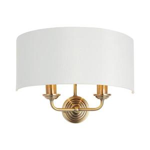 Endon 98937 - Nástenné svietidlo HIGHCLERE 2xE14/40W/230V biela/mosadz 98937 vyobraziť