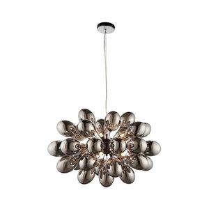 Endon 80124 - Luster na lanku INFINITY 8xG9/28W/230V čierna/dymová 80124 vyobraziť