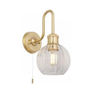 Endon 95507 - Kúpeľňové nástenné svietidlo KENDALL 1xE27/10W/230V IP44 mosadz 95507 vyobraziť