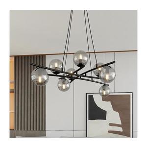 EMIBIG Luster na lanku ESSA 8xE14/10W/230V čierna/dymová 1203/8 vyobraziť