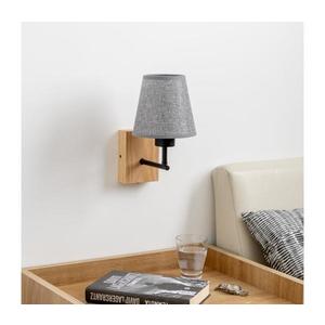 Brilagi - Nástenná lampa NUBILA WOOD 1xE27/25W/230V dub/šedá BG1561+BG1569 vyobraziť