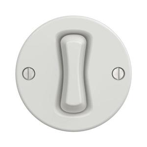 lap - Retro krížový vypínač bez rámika č. 7 biela K/V1/7 vyobraziť