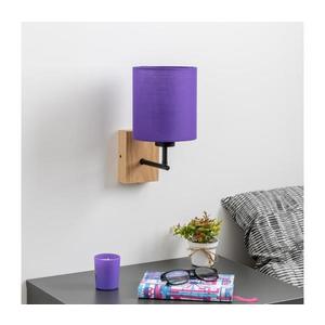 Brilagi - Nástenná lampa NUBILA WOOD 1xE27/25W/230V dub/fialová BG1561+BG1580 vyobraziť
