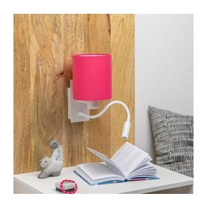 Brilagi - LED Nástenná lampa NUBILA 1xE27/25W/230V + LED/3W biela/ružová BG1559+BG1577 vyobraziť