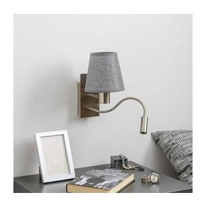 Brilagi - LED Nástenná lampa NUBILA 1xE27/25W/230V + LED/3W chróm/šedá BG1556+BG1569 vyobraziť
