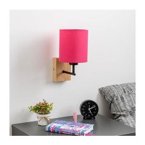 Brilagi - Nástenná lampa NUBILA WOOD 1xE27/25W/230V dub/ružová BG1561+BG1577 vyobraziť