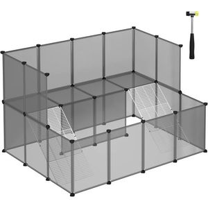 Ohrádka pro drobná zvířata Femino 143x108 cm šedá vyobraziť