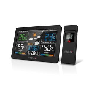 ELDONEX EWS-1010-BK - Meteostanica s LCD displejom 2xAAA čierna EWS-1010-BK vyobraziť