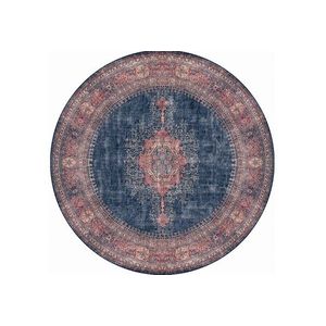 Okrúhly koberec Blues Chenille 150 cm modrý vyobraziť