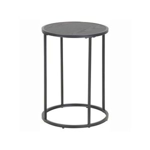Okrúhly odkladací stolík Rena sivý vyobraziť