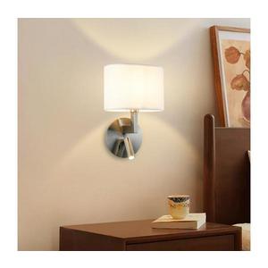 Brilagi - LED Nástenná lampa DAYA 1xE14/40W/230V + LED/3W biela/matný chróm BRI201 vyobraziť