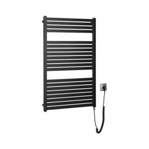 Aqualine - Kúpeľňový elektrický radiátor TONDI-E 400W/230V 97 cm matná čierna DE466T vyobraziť