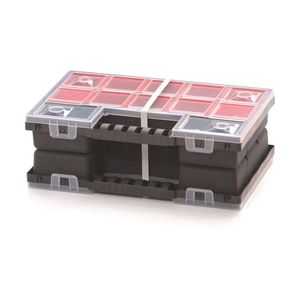 Organizér ZERGOB DUO 28, 7 x 18, 6 x 10 cm černo-červený vyobraziť