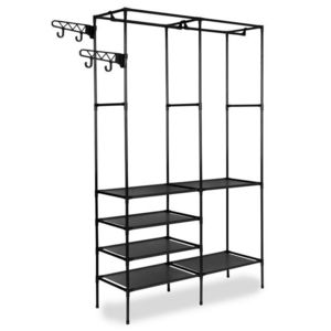 Otevřená šatní skříň AMELIA 107 cm černá vyobraziť